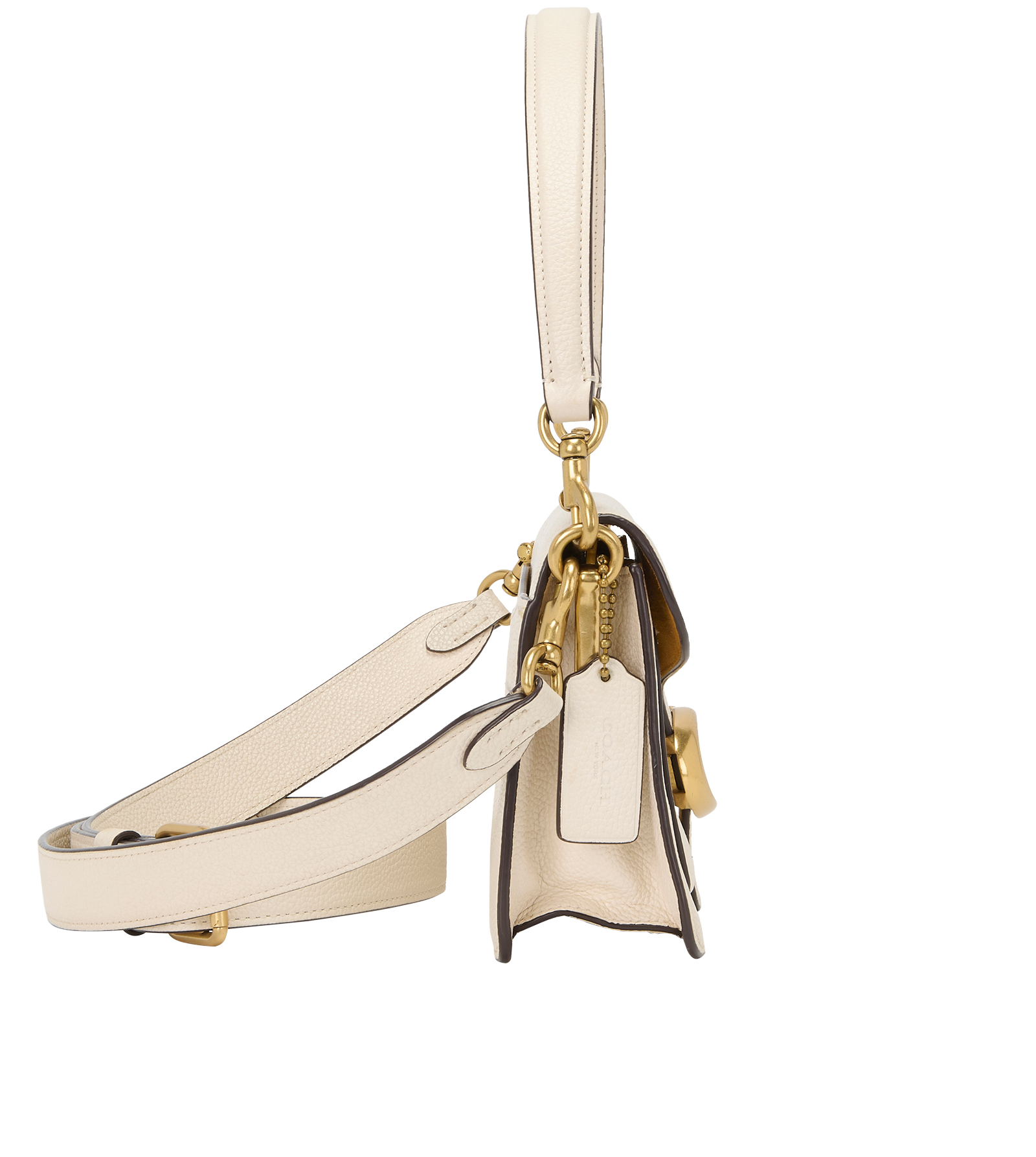 Tabby 26, &pound;280, Handbags, Cream, Leather, Side view